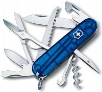 Victorinox 1.3713.T2, карманный нож Huntsman, 91 мм, 15 функций, синий транс.