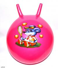 МЯЧ ПРЫГУН РОГА РУЧКА-РОЗОВЫЙ