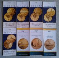 Foldery NBP - Statki i okręty - komplet 8 sztuk