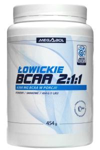 ŁOWICKIE BCAA 2:1:1 454g MEGABOL вкусные