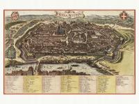 Вена панорама города Браун Хогенберг 1617 г.
