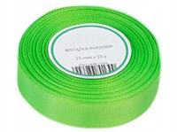Лента GROSGRAIN широкая ярко-зеленая 25 мм 22 м