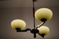 ХРОМИРОВАННАЯ ЛЮСТРА В СТИЛЕ АР-ДЕКО 1930-1940-Х ГОДОВ