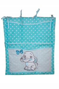 PRZYBORNIK DO ŁÓŻECZKA 6 KIESZONEK HAFT