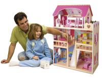 Деревянный кукольный домик резиденция, 4 лаки 243005