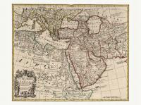 Турция Иран Египет богато украшенная карта Senex 1721
