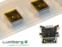 Gniazdo USB typ B micro NIEMIECKIE ZŁOCONE