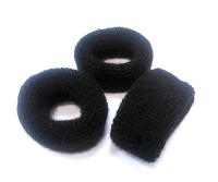 GUMKA FROTKA DO WŁOSÓW DUŻA CZARNA 5 SZT POLSKA