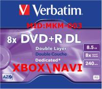 Verbatim DVD+R DL MKM003 XBOX+NAWIGACJE 5szt slim