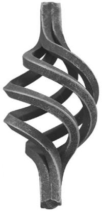 12.081 кованые элементы - корзина, корзины, 14x14