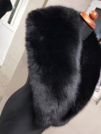 Черный лисий ошейник для разведения мега большой