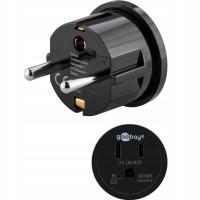 Adapter z uziemieniem Goobay USA - Polska