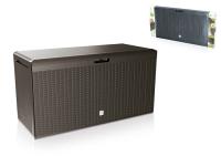 Skrzynia Ogrodowa BOXE RATAN PLUS 2w1 Ciemny brąz - UMBRA