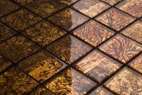 Стеклянная мозаика коричневая BOROSSO 48