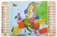 Подкладка на стол - Политическая Карта Европы данные
