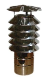 Nasada kominowa pierścieniowa z daszkiem fi180 178 mm Nierdzewna 1.4301
