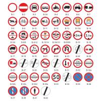 Дорожный знак Запрет B 400 мм пленка 1 поколение