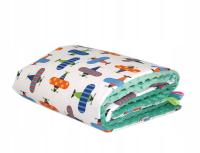 GRUBY KOCYK kołderka do przedszkola Ewox 75 x 100 minky i bawełna 12128