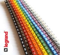 Маркеры кабеля LEGRAND, набор 50шт 1,5-2,5 мм