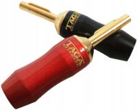 Wtyk bananowy Taga Harmony TCB-008 skręcany prosty 4 szt.