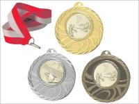 Красивая медаль 50 мм алюминиевая паста GRATISszarfa