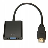 Adapter Pawonik JL-H1003 HDMI VGA czarny
