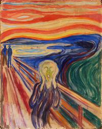 Edvard Munch - Scream Krzyk 65x80 OBRAZ NA PŁÓTNIE