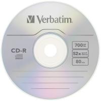 VERBATIM CD-R диски 700MB 52x 10 штук в конвертах