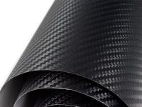 3D углеродная фольга черный шпон черный 152 см
