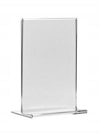 Подставка для меню двусторонняя A6 вертикальная стойка из плексигласа