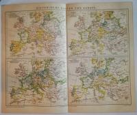 mapa Historische Karten von Europa 1883