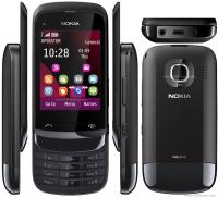 Мобильный телефон Nokia C2-02 8 МБ / 10 МБ 3G черный