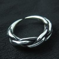 Скандинавское плетеное кольцо-серебро 925