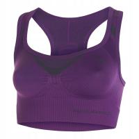 Stanik sportowy Brubeck Crop top FITNESS purpurowy S