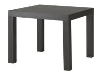 IKEA LACK журнальный столик, черно-коричневый, 55x55 см
