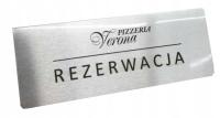 Rezerwacja do restauracji stand, aluminium grawer!