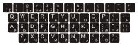 Наклейки на клавиатуру QWERTY КИРИЛЛИЦА 13x13 мм