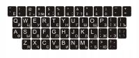 Наклейки для клавиатуры QWERTY кириллица 11x13 мм
