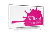 BANER REKLAMOWY 1x2m BANERY REKLAMOWE PROJEKT mocny powlekany 510g banner