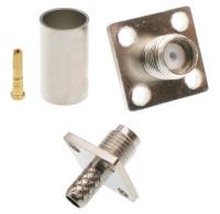 Złącze GNIAZDO SMA kwadratowe zaciskane RG58 (4254