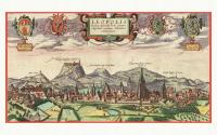 ЛЬВОВ панорама города Braun Hogenberg 1617 году холст