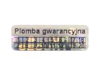 PLOMBY GWARANCYJNE STICKERY 15x5 HOLOGRAM 250SZT